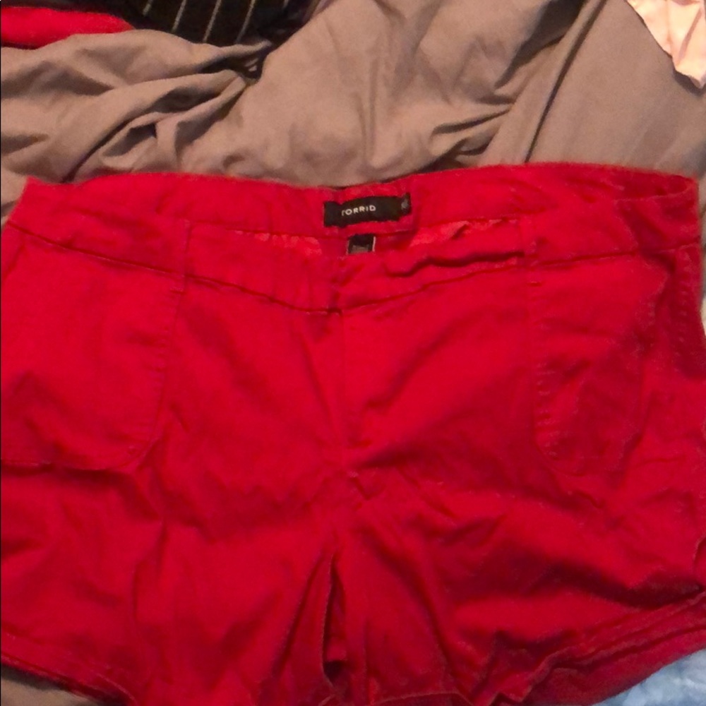 Red shorts